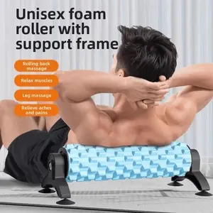 Fixed Foam Roller with Bracket, Muscle Fascia Massager, Relief Roller, Relieve Soreness, Back Leg Deep Tissue Massage, Yoga Pilates Home Fitness Tool, Exercise Equipment