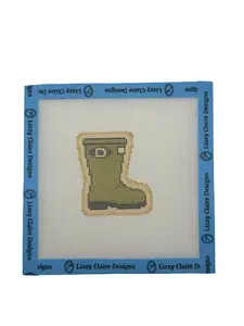 Rainboot - The Royal Icing Collection - 18 mesh - 6x6 - Needlepoint Canvas