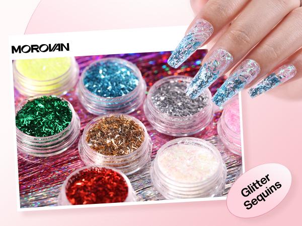 MOROVAN Blossom Series Acrylic Nail Kit: Everything You Need for Professional Nails, with Nail Charms for Beginners & Complete Supplies