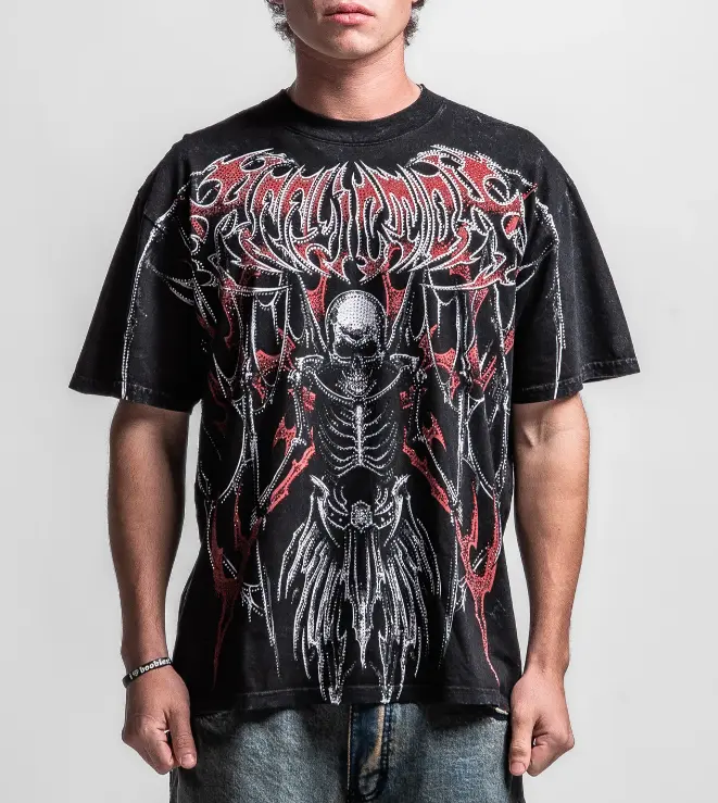 AFFLICTION T-Shirt - Withered Scorn - Black - A32007