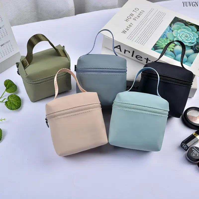 Mini Multi-Functional Storage Pouch - Portable Reusable Travel Zipper Pouch, Sporty Gym Shoulder Bag, Versatile Organizer for Lipstick, Keys, 5 Colors Available, Storage Bags, Reusable Pouch