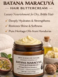 Batana Hair Buttercream  Deep Moisture + Shine (4 oz)