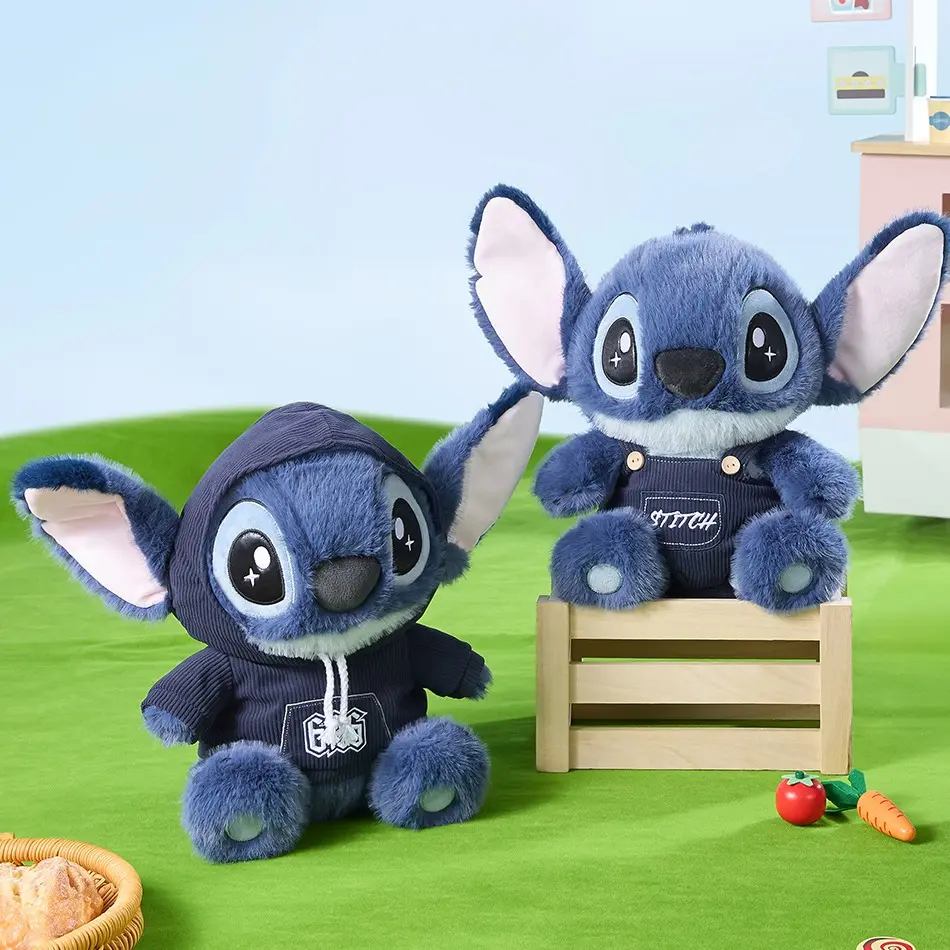 MINISO Stitch Sitting Soft Huggable Plush Figure - Soft Stuffed Toy, Holiday Gifts for Children, Ideal for Thanksgiving, Christmas