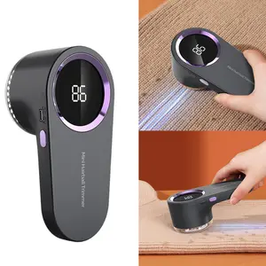 Fabric Shaver 6-Leaf Blades Lint Sweater Shaver ,Digital Display, Portable, Fuzz Remover Fabric Shavers for Clothing Electric Lint Pilling Remover Essential Clothing Care Accessory Efficient Hair Removal Tool
