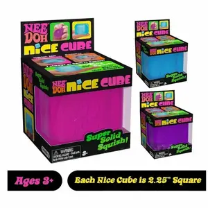 NeeDoh 2026 New Cube Schylling Ice Cube Water Drop Squeeze Toy, Rosie-Style Stress Relief Ball In Blue Purple, Sensory Squishy Fidget Toy For Relaxing & Anxiety Relief, Perfect Gift For All Ages Limited Edition Hot