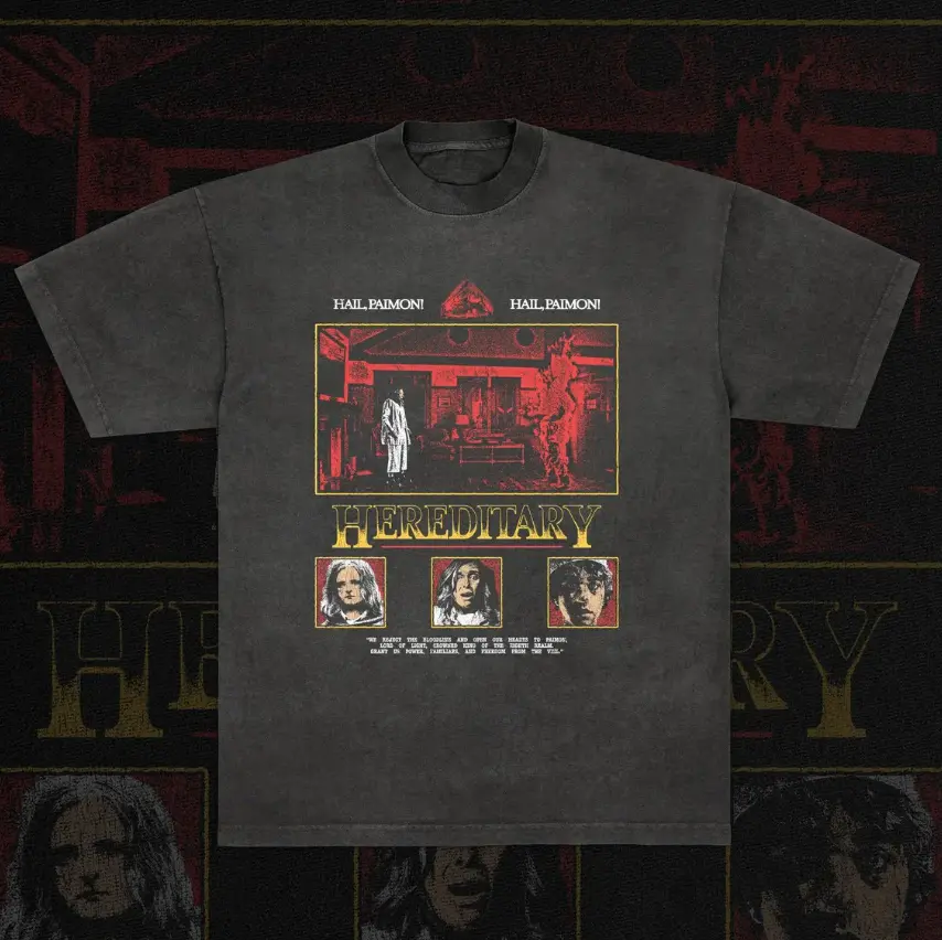 Hereditary Cult House Shirt – Vintage Family Horror Movie Tee, Dark Descent Graphic T-Shirt, Cult House Inspired Aesthetic, Retro Horror Merch