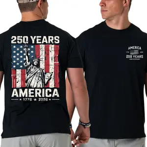 250 Years America Commemorative T-Shirt – U.S. Patriotic Flag Liberty Statue 1776-2026