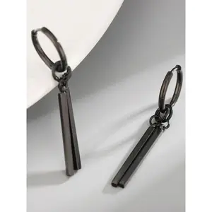 Men's Punk Style Dangle Earrings, Lightweight Earring, Trendy Casual Geometric Design Drop Earrings for Party & Daily Clothing Decor, Trendy All-match & Exquisite Jewelry for Birthday Gift