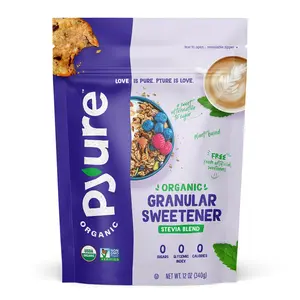 Organic Granular Stevia Blend - Zero-Calorie Plant-Based Sugar Substitute for Baking, Beverages, and More