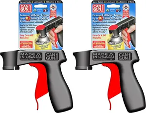 BUY 1 Get 1 Free Spray Can Gun Trigger Handle Can-Gun, Converts Spray Cans to Spray Guns, Full Hand Grip, Reusable, Easy Clip-On/Off, and Universal Fit for Paint, Adhesives