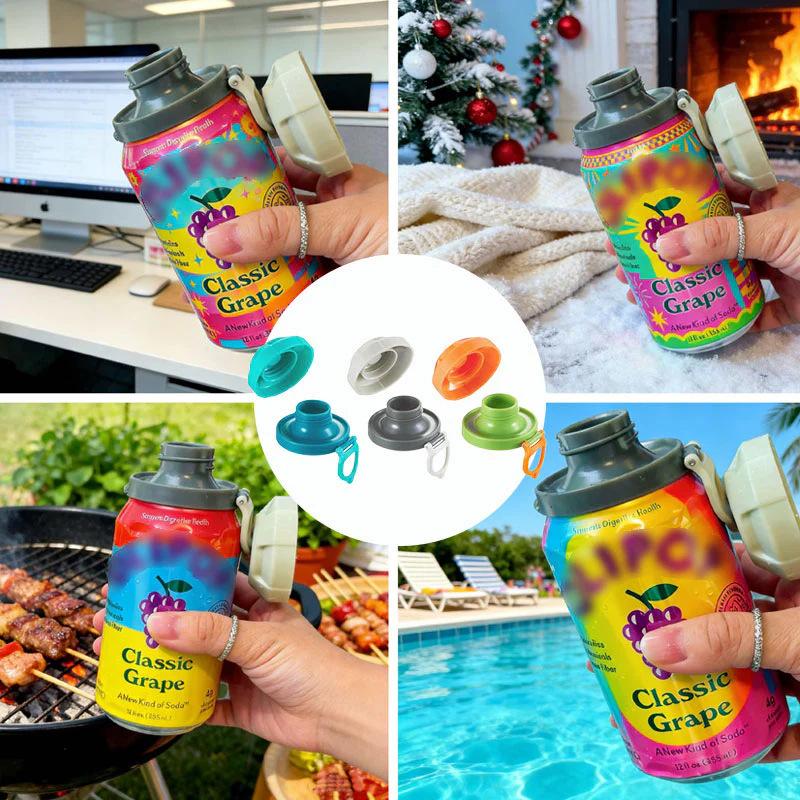 Portable Can Lids — Magnetic Soda Can Lids (3-Pack)