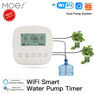 Moes WiFi Tuya Smart Watering Machine Automatic Plants Controller unit System Garden drip Irrigation Tools Alexa Google