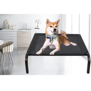 Pet Cot for Dogs Mesh Ventilated Removable Washable Raised Bed 4 Seasons suitable