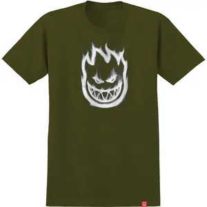 Spitfire Wheels Shirt Bighead Smoke Military Green/White