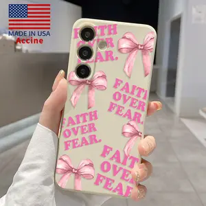 Inspirational Words Bowknot Patterned Phone Case Compatible with Galaxy S23 Ultra S24 Plus S25 S22+ Shockproof Non Slip Military-Grade Protection Silicone Cover