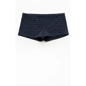 John Galt Women's Blue & Black Striped Boxer Boyshorts