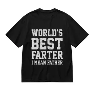 World Best Farter I Mean Father T-Shirt Cotton Crew Neck Short Sleeve Casual Classic Graphic Tee for Men Comfortable Versatile Everyday Wear