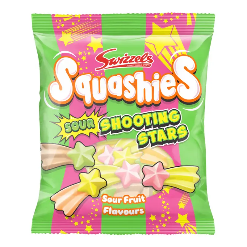 Squashies Drumstick - Sour Shooting Stars Squashies - 120g Each