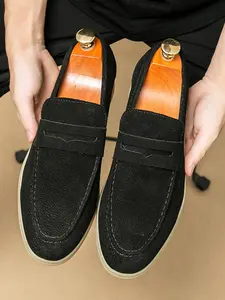 Men's Casual Fashion Loafers, New Style Lightweight Breathable Comfortable Slip-on Shoes, Fashionable Shoes for Daily Wear, Boy