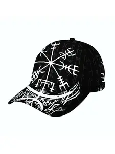 Men's Baseball Cap Adjustable Buckle Hat Celtic Knot Viking Style, Lightweight Breathable Unisex Outdoor Sun Hat