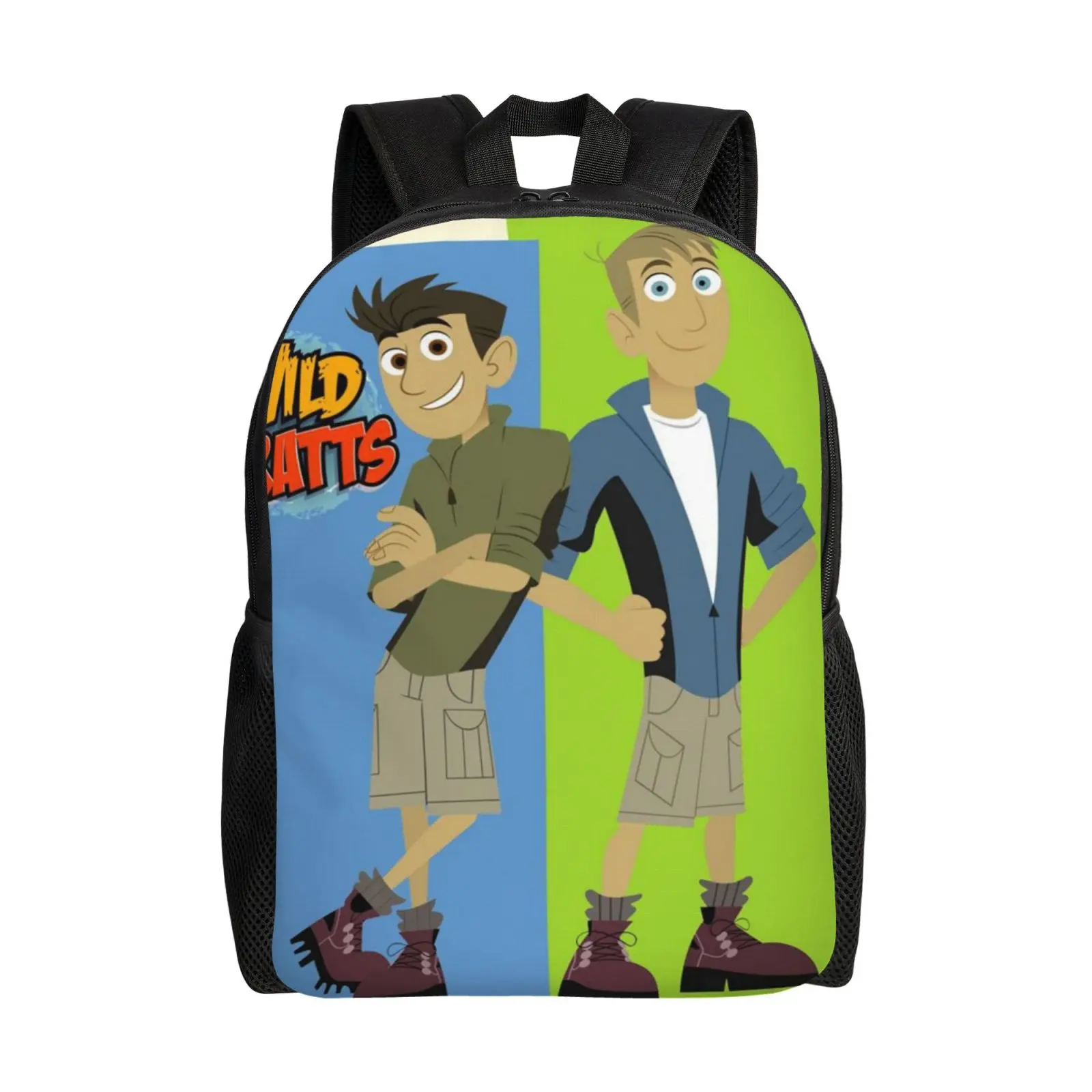 17 Inch Wild kratts Backpack Cute Lightweight Wild kratts gifts Laptop Backpack Casual Carry On Daypack Wild kratts toy gifts for friends, colleagues, family