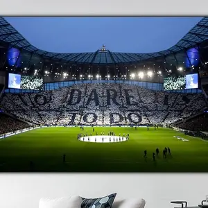 Tottenham Hotspur Football Club Canvas Print, Tottenham Hotspur Stadium Poster, EPL Lovers Stadium Wall Art, Coordinates Poster Home Decor #129