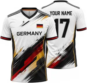 [Custom Name & Number] Germany Soccer Jersey Custom Name Number, Personalized Germany Football Fan Jersey for Men & Women, Game Day