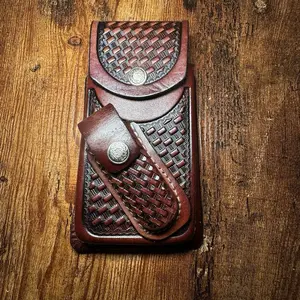 Leather Belt CellPhone Holster Estuche Funda - Comfortable Fit for Cellphones, Durable Design, Versatile Use