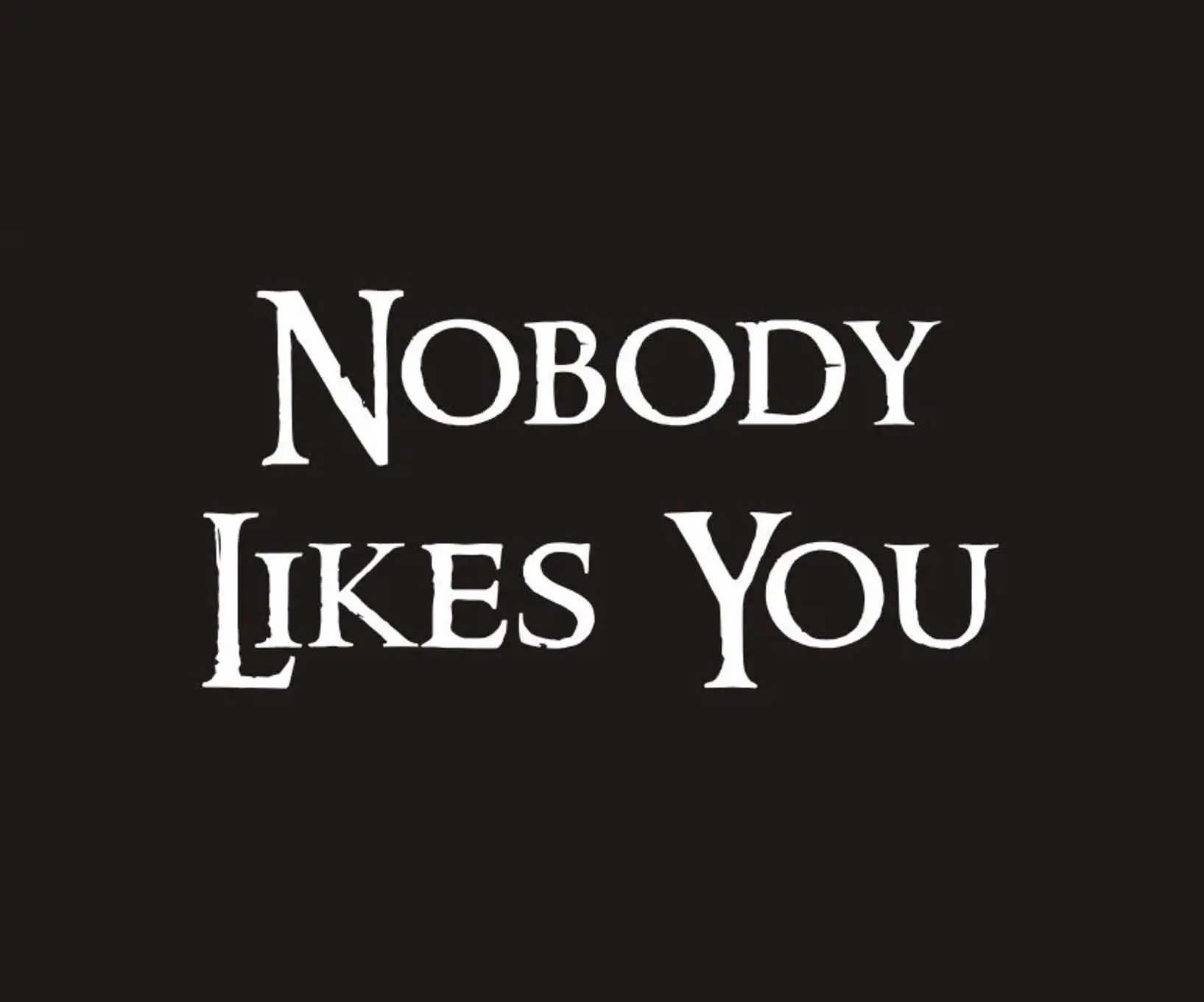 Nobody Likes You Hat Biker Helmet Sticker Decal