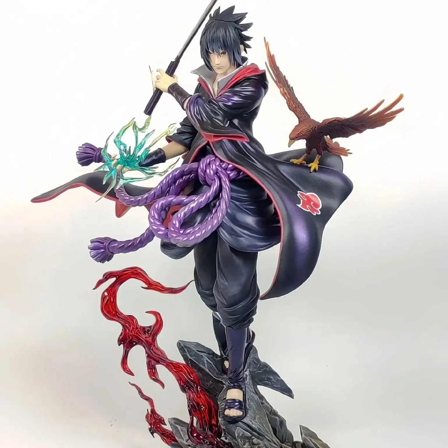24cm Sasuke Anime Figure Model PVC Statue Desktop Ornament Collectible Toy Christmas Gift