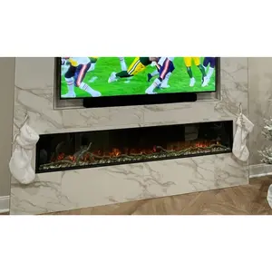 Modern Flames Landscape Pro Slim 80 Inch Built-In Electric Fireplace Recessed Linear Firebox