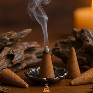 Oud Agarwood Bliss Incense Cones - Pure Oud Fragrance with Exotic Arabic Notes & Long Lasting Stability for Aromatic Elegance Scent Scented
