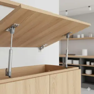 Graphite Black Hydraulic Soft-Close Hinge, Silent Multi-Function Upgraded Hinge for Kitchen Cabinets, Wardrobes, Office Furniture. Durable and Stable Sliding Rail, Hardware Fittings for Home Kitchen, Bathroom, Wardrobe, Desk, Cabinet Door Panel.