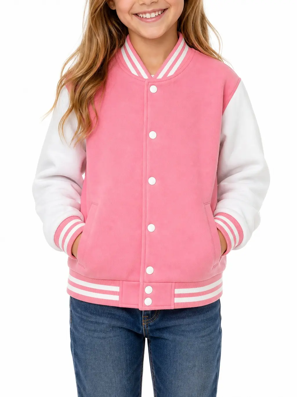 2026Kids' Back-to-School Baseball Jackets – Button-Down Casual Fall Outerwear with Windproof & UV Protection