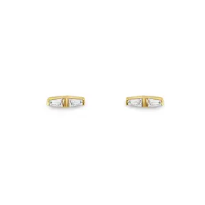 Baguette Diamond Stud Earrings