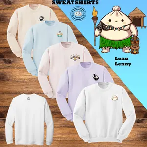 Dumpling Designs- Luau Lenny Comfy Crew Neck Sweatshirt