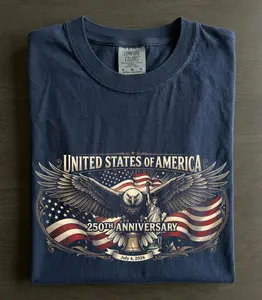 America 250th Anniversary Shirt, USA Semiquincentennial Tee, 4th of July 2026, Patriotic Graphic Shirt, 250 Years America Gift Unisex Shirt