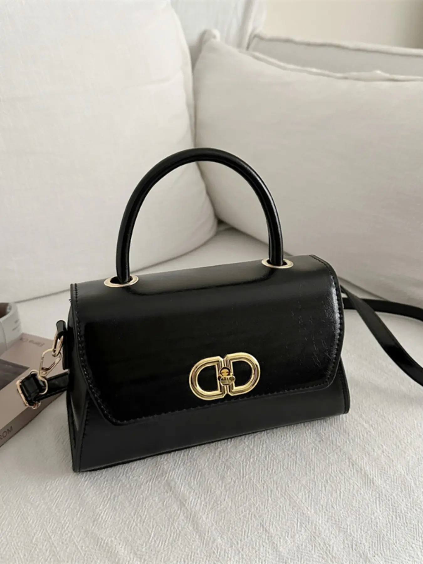 Elegant Single Shoulder Crossbody Bag, Elegant Commuter Bag, Pure Color Versatile Commute Bag, High-Quality Fashionable Daily Use Backpack, Chic Bag