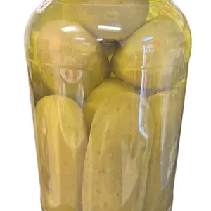 Hill's Yum Yum Shop 1 Gallon Pickles (limit 1 per order) Sour Dill Hot Sour & Hot Kosher Crunchy Snack Food US Origin