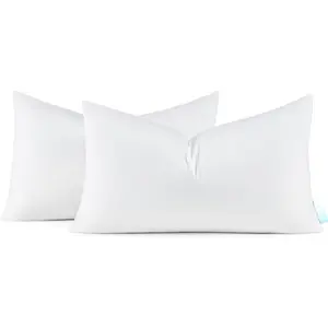 12x20  Down Throw Pillow Inserts,   Cover, Medium Firm  Pillow Inserts for Couch, Sofa, Bed, Chair (Set of 2)