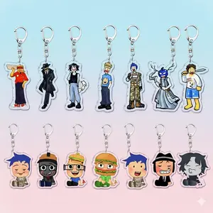 FORSAKEN Keychains, Game Forsaken Two Time Chance Keychains Accessories Bag Charms Elliot Womens Gamer Keyrings Jewelry, Acrylic Keychains,