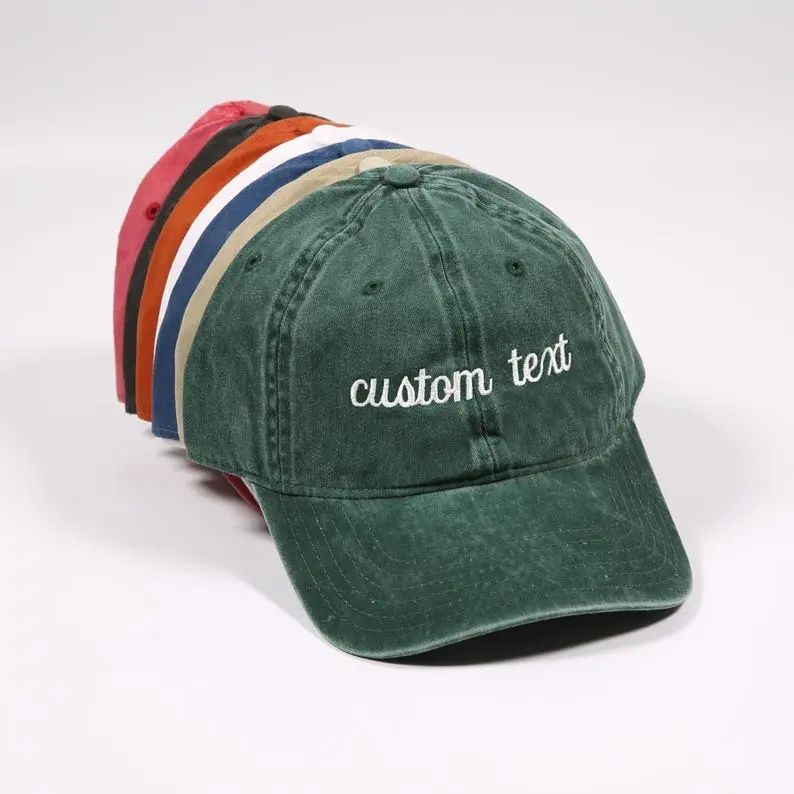 Custom Embroidered Hat, Personalized Text Baseball Cap, Your Text Here Hat, Custom Quote Dad Cap, Vintage Trucker Hat, Gift for Him Her