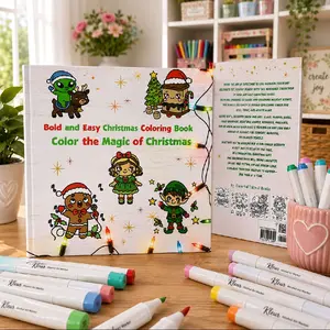 Bold and Easy Christmas Coloring Book