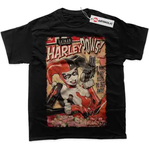 Harley Quinn Shirt, Superheros Shirt, Graphic TShirt 45742 1948