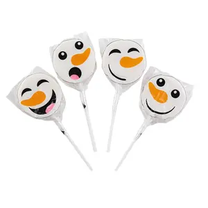 Snowman Face Lollipops - 12 Pc.