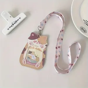 New Cute Style Card Holder with Lanyard, Compact Durable ID Clip, Perfect Gift for Best Friend, Stylish and Practical Accessory