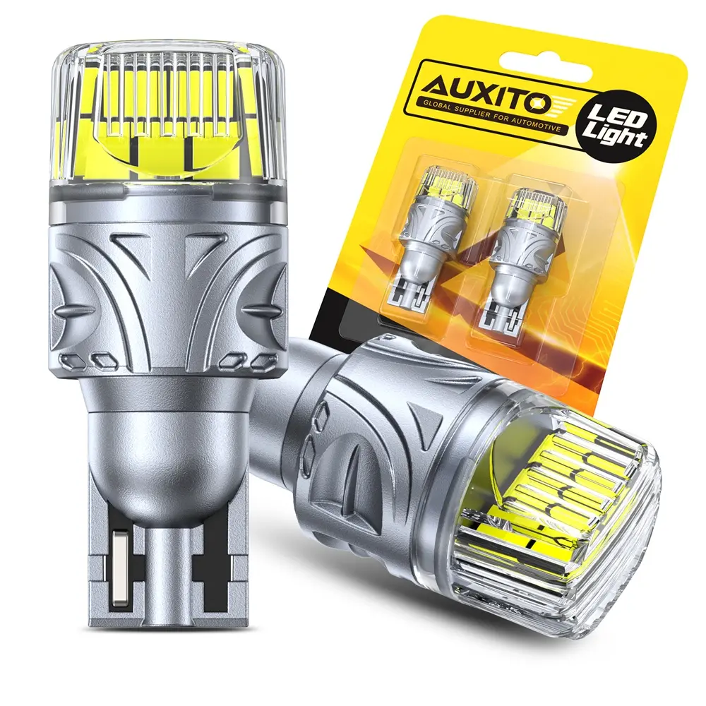 AUXITO 912 921 LED Bulb Reverse Light Bulb 6500K White, 906 922 W16W T15 LED Backup Light Bulb, 2400LM 500% Brighter, Low energy consumption,Mini Size Non-polarity CANBUS, Error Free ,Plug and Play, Pack of 2