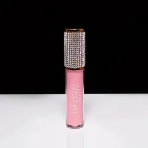 Plush pink shimmer gloss