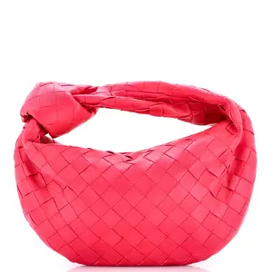 Pre-owned Bottega Veneta Leather Shoulder Bags BV Jodie Hobo Intrecciato Nappa Mini by Rebag