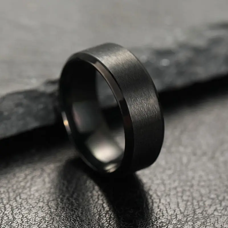 Summer 2024 Simple Design Plain Stainless Steel Ring, Daily Casual Versatile Accessories for Women Men